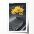 Golden Tree in Black Desert – Tree Art Prints & Nature Wall Art