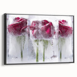 Frozen Roses Elegance - Fine Art Photography Acrylic Prints