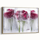 Frozen Roses Elegance - Fine Art Photography Acrylic Prints