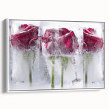 Frozen Roses Elegance - Fine Art Photography Acrylic Prints