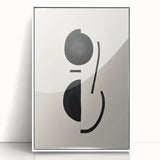 Minimalist Abstract Canvas Prints – Geometric Black & Beige Wall Art