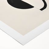 Minimalist Abstract Canvas Prints – Geometric Black & Beige Wall Art