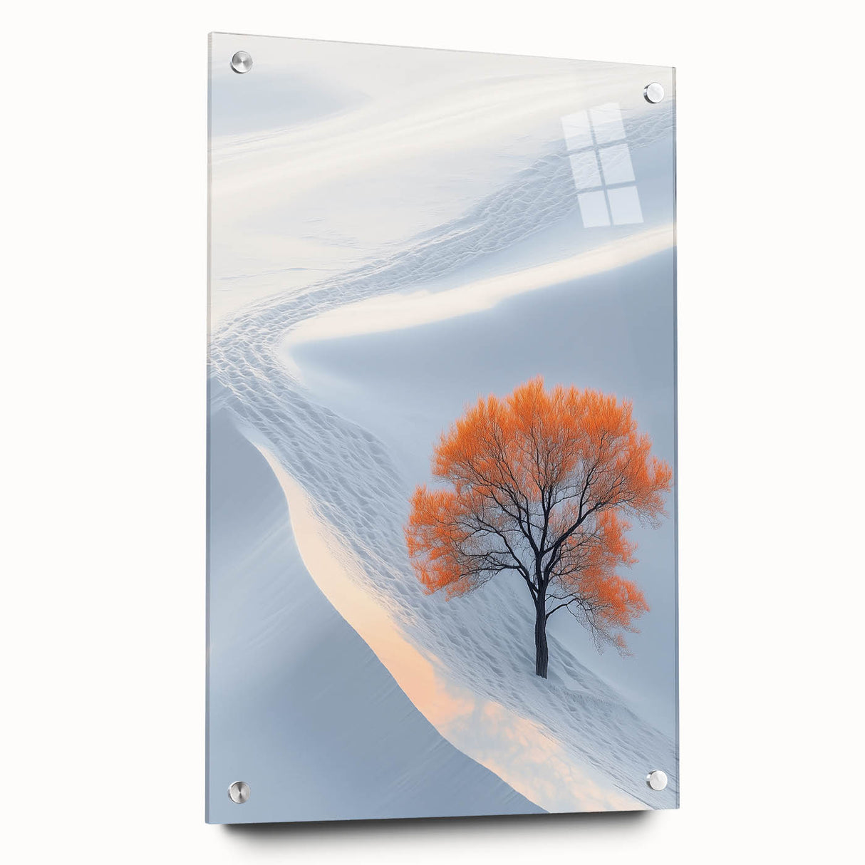 Winter Serenity – Orange Tree Landscape Art Prints & Nature Wall Art