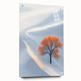 Winter Serenity – Orange Tree Landscape Art Prints & Nature Wall Art
