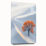 Winter Serenity – Orange Tree Landscape Art Prints & Nature Wall Art