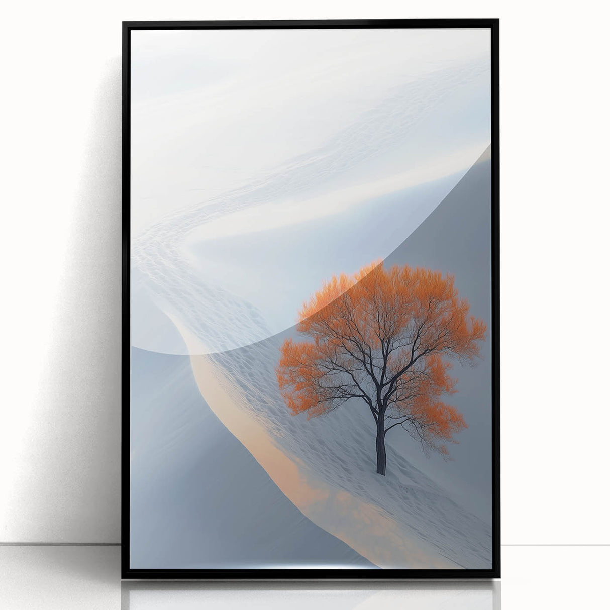 Winter Serenity – Orange Tree Landscape Art Prints & Nature Wall Art