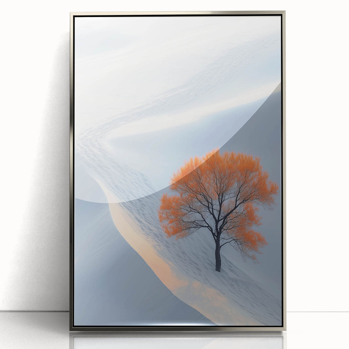 Winter Serenity – Orange Tree Landscape Art Prints & Nature Wall Art