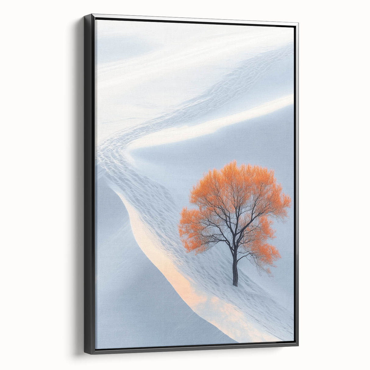 Winter Serenity – Orange Tree Landscape Art Prints & Nature Wall Art