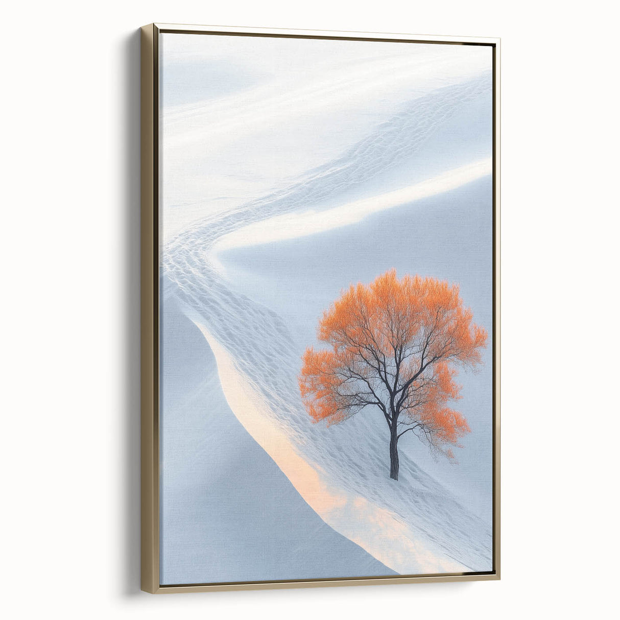 Winter Serenity – Orange Tree Landscape Art Prints & Nature Wall Art