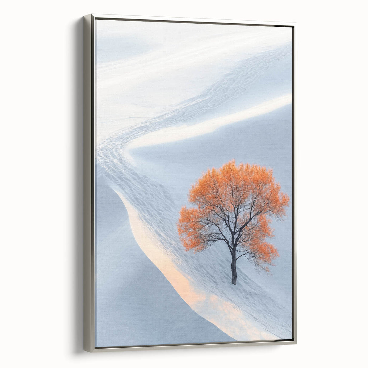Winter Serenity – Orange Tree Landscape Art Prints & Nature Wall Art