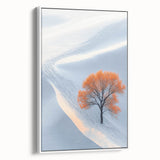 Winter Serenity – Orange Tree Landscape Art Prints & Nature Wall Art