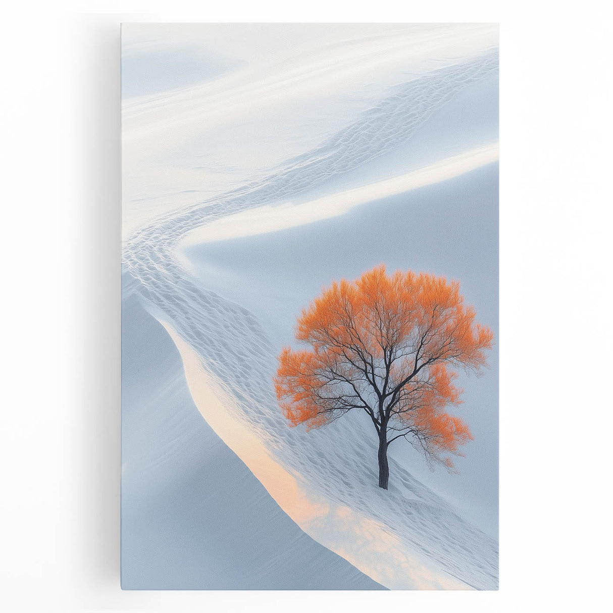Winter Serenity – Orange Tree Landscape Art Prints & Nature Wall Art