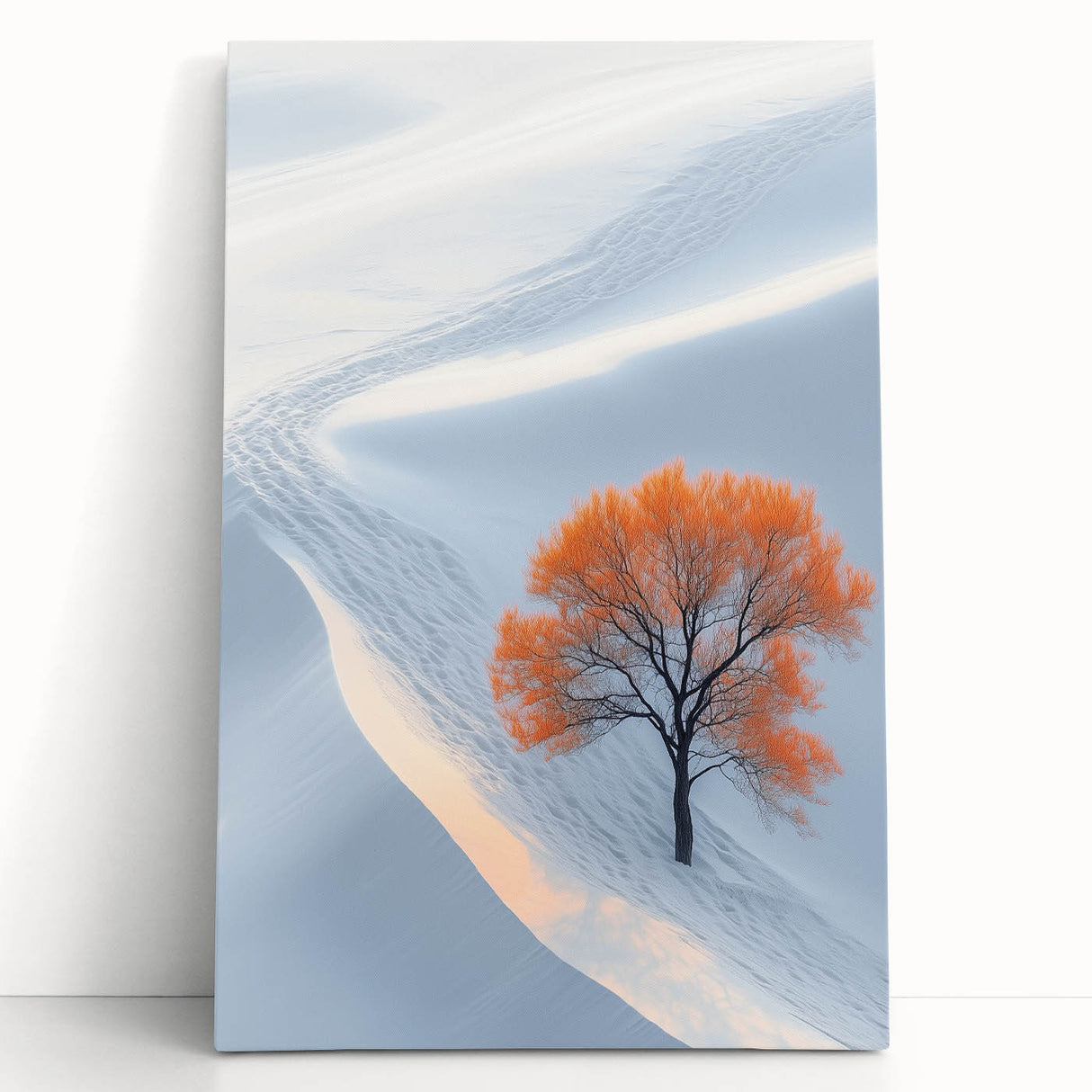 Winter Serenity – Orange Tree Landscape Art Prints & Nature Wall Art