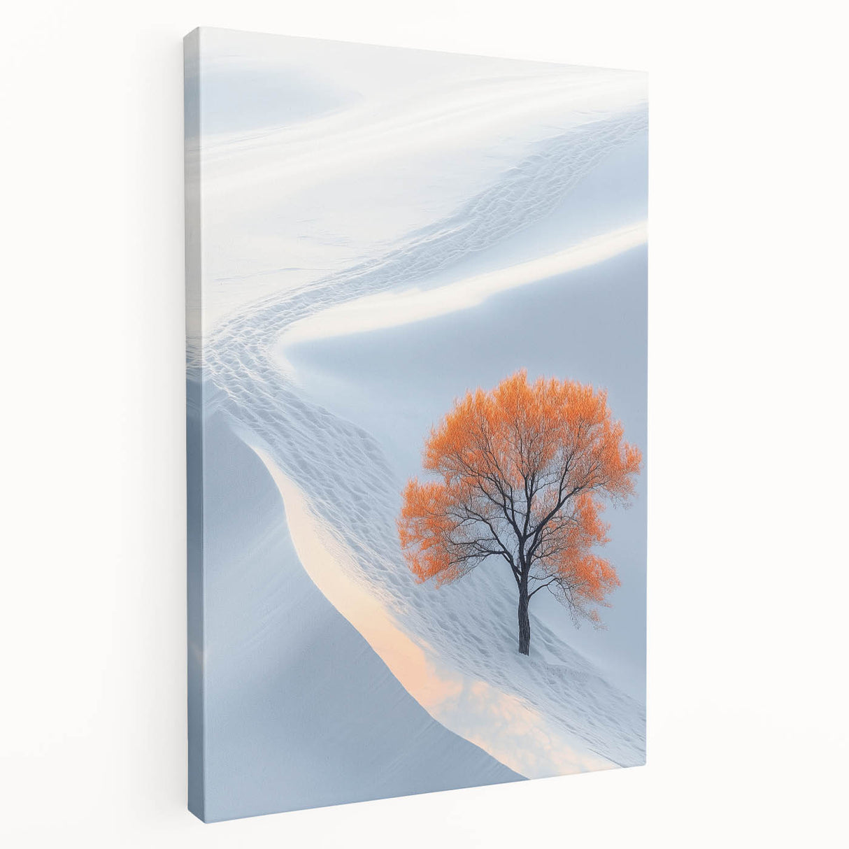 Winter Serenity – Orange Tree Landscape Art Prints & Nature Wall Art