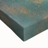 Elegant Moody Modern Wall Art - Abstract Teal & Gold Canvas Print