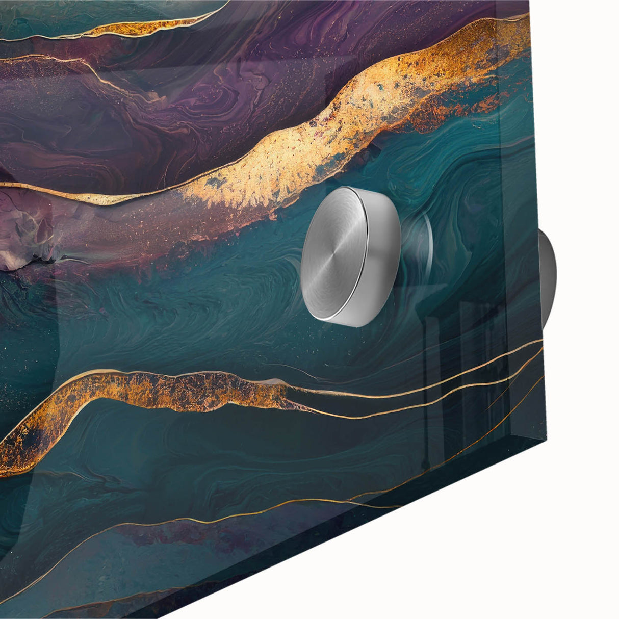 Premium Abstract Art Pieces – Teal & Plum Luxury Wall Decor
