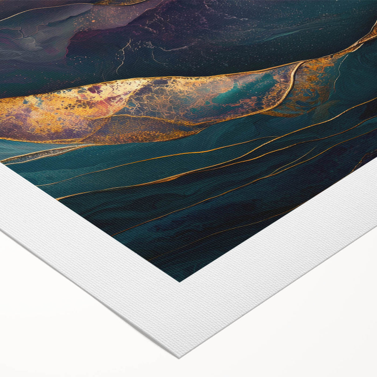 Premium Abstract Art Pieces – Teal & Plum Luxury Wall Decor