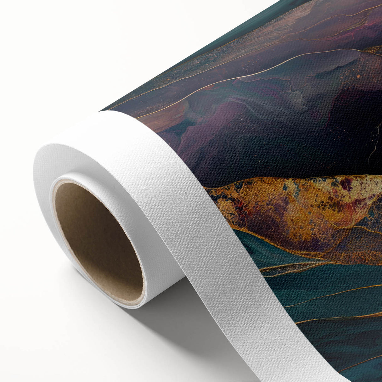 Premium Abstract Art Pieces – Teal & Plum Luxury Wall Decor