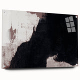 Earthen Harmony Abstracts - Bold Black & Brown Abstract Wall Art