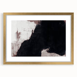 Earthen Harmony Abstracts - Bold Black & Brown Abstract Wall Art