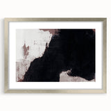 Earthen Harmony Abstracts - Bold Black & Brown Abstract Wall Art