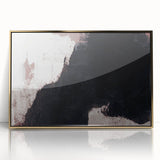 Earthen Harmony Abstracts - Bold Black & Brown Abstract Wall Art