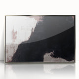 Earthen Harmony Abstracts - Bold Black & Brown Abstract Wall Art
