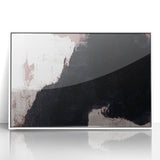 Earthen Harmony Abstracts - Bold Black & Brown Abstract Wall Art