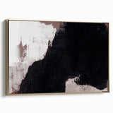 Earthen Harmony Abstracts - Bold Black & Brown Abstract Wall Art