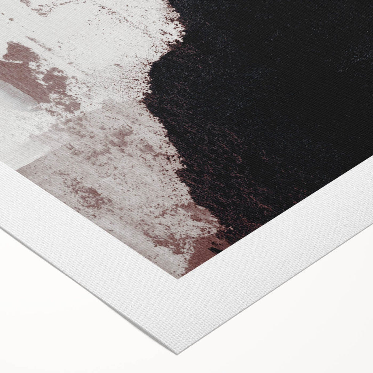 Earthen Harmony Abstracts - Bold Black & Brown Abstract Wall Art