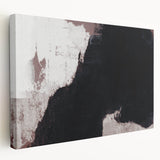 Earthen Harmony Abstracts - Bold Black & Brown Abstract Wall Art