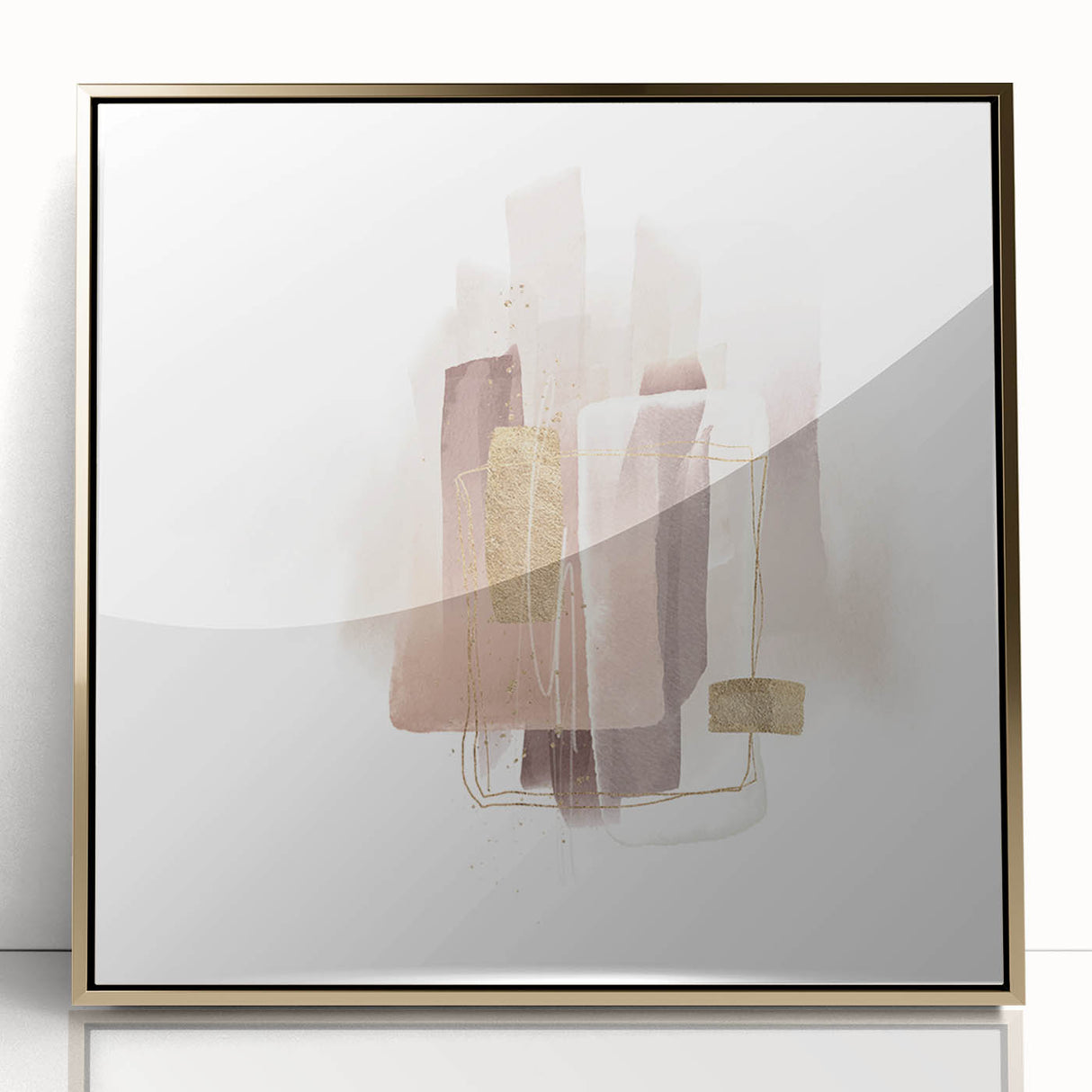 Contemporary Geometric Wall Decor – Minimalist Abstract Canvas Print