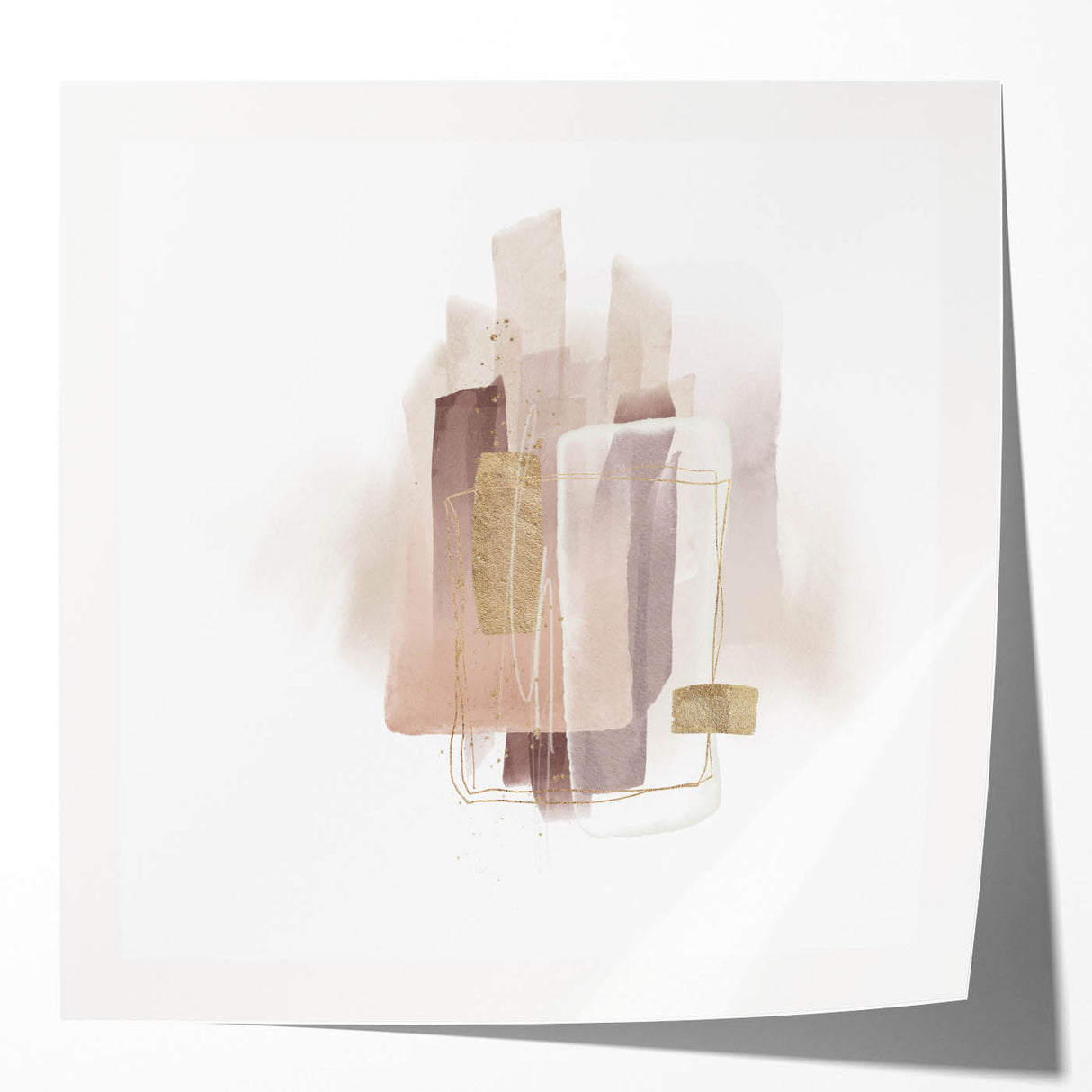 Contemporary Geometric Wall Decor – Minimalist Abstract Canvas Print