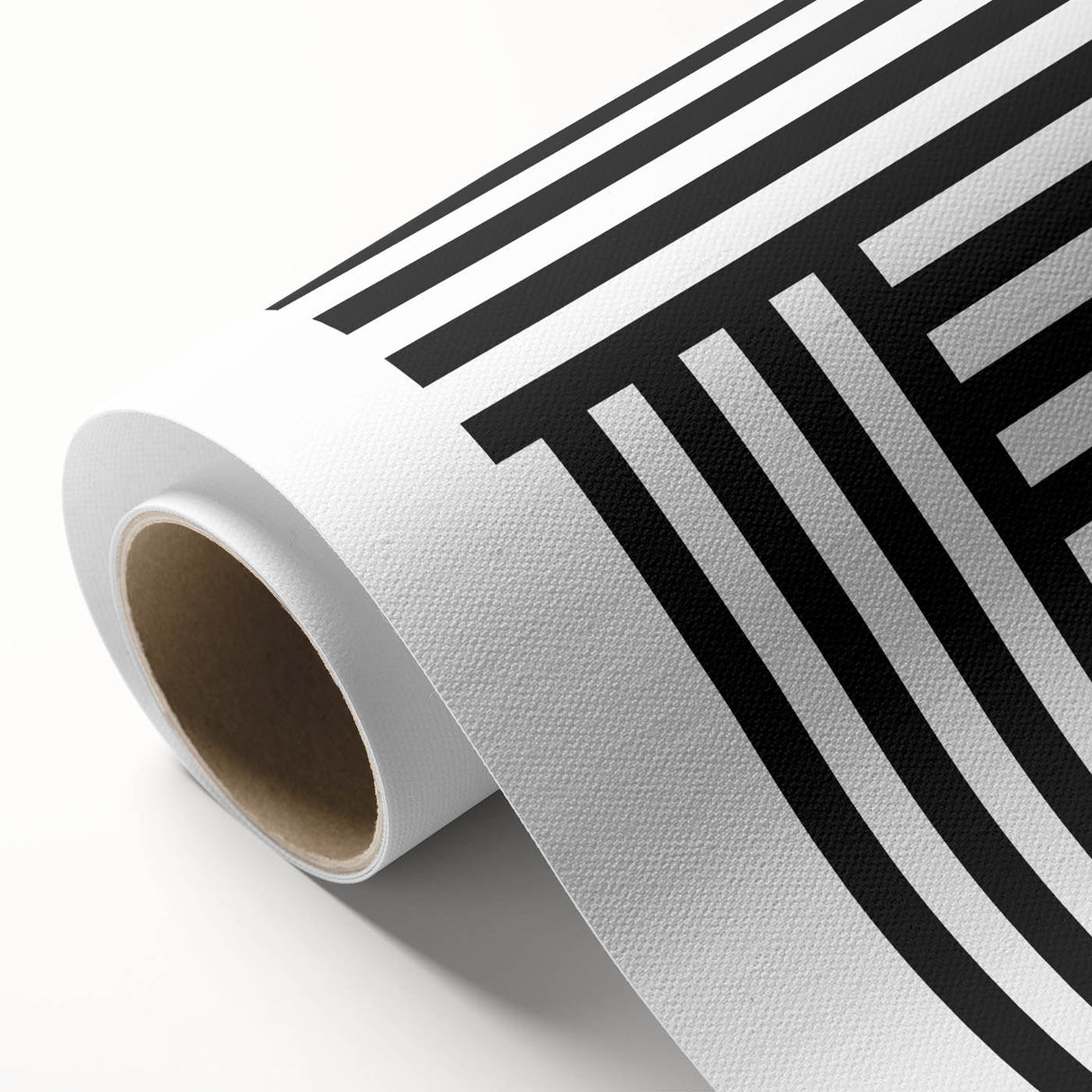 Modern Geometric Abstract Wall Art - Black and White Line Art