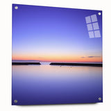 Serene Sunset Wall Art – Tranquil Seascape Horizon Print