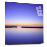 Serene Sunset Wall Art – Tranquil Seascape Horizon Print
