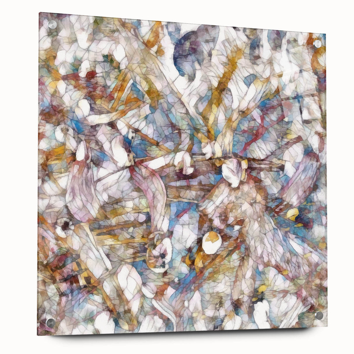 Modern Abstract Canvas Prints – Multicolor Floral-Inspired Artwork