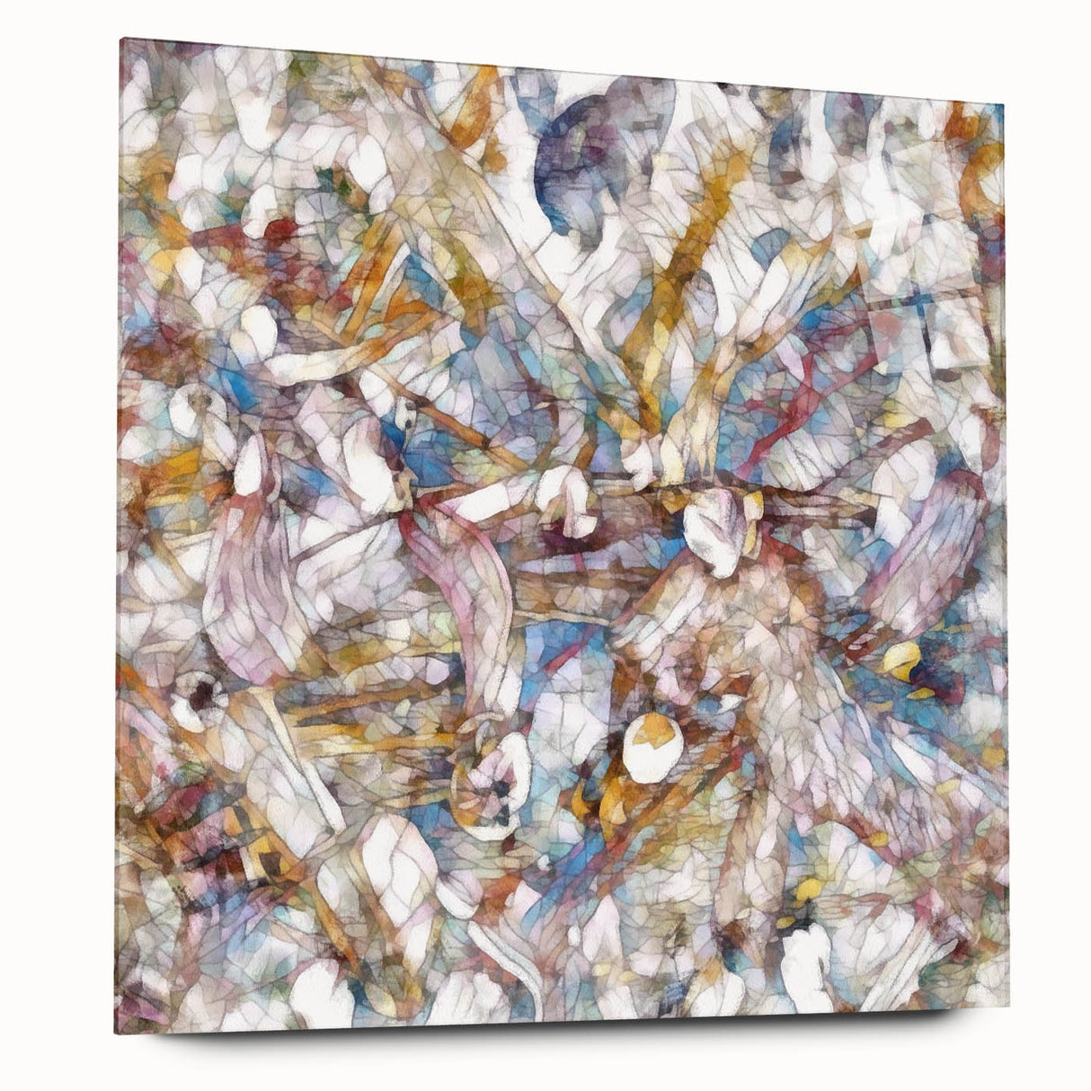 Modern Abstract Canvas Prints – Multicolor Floral-Inspired Artwork