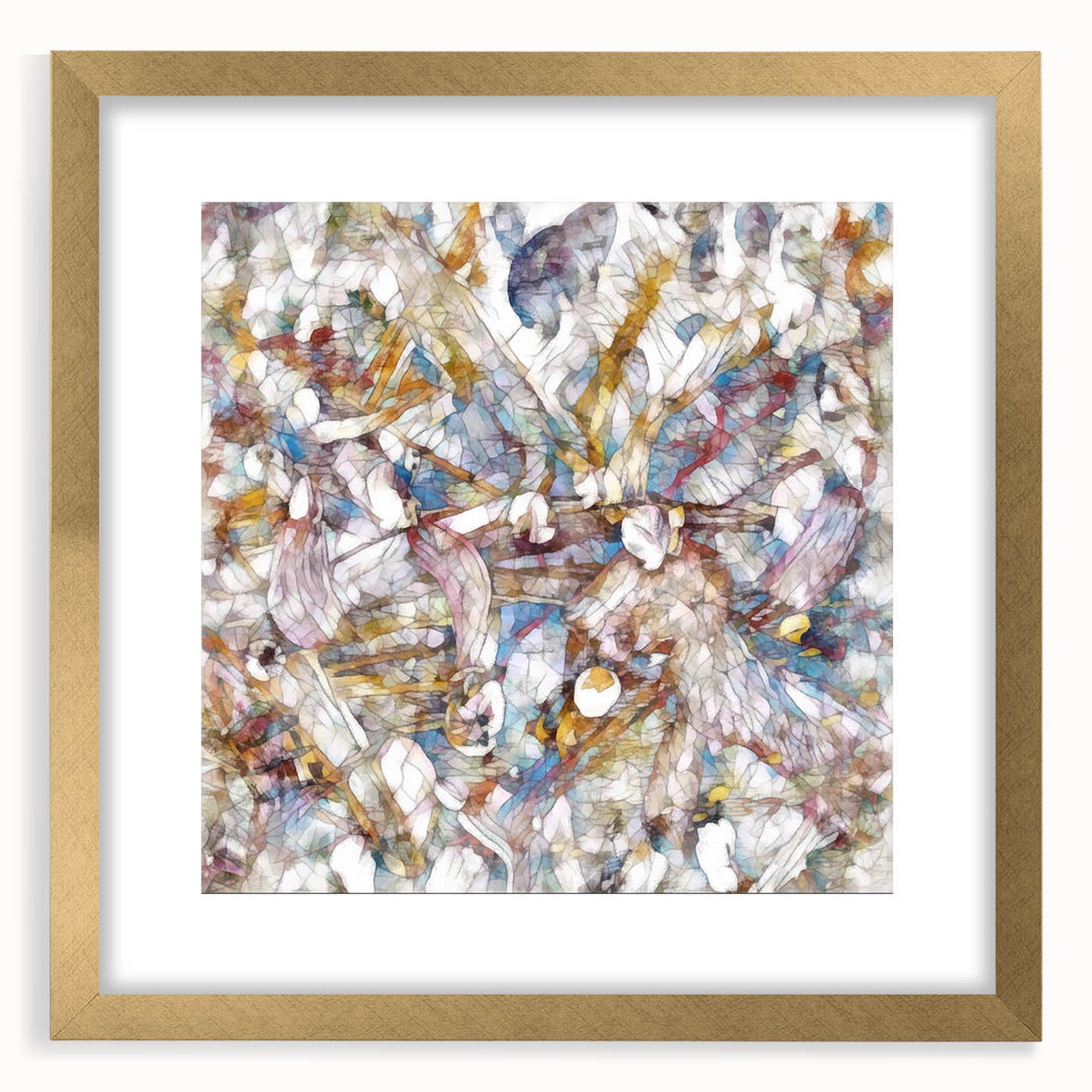 Modern Abstract Canvas Prints – Multicolor Floral-Inspired Artwork