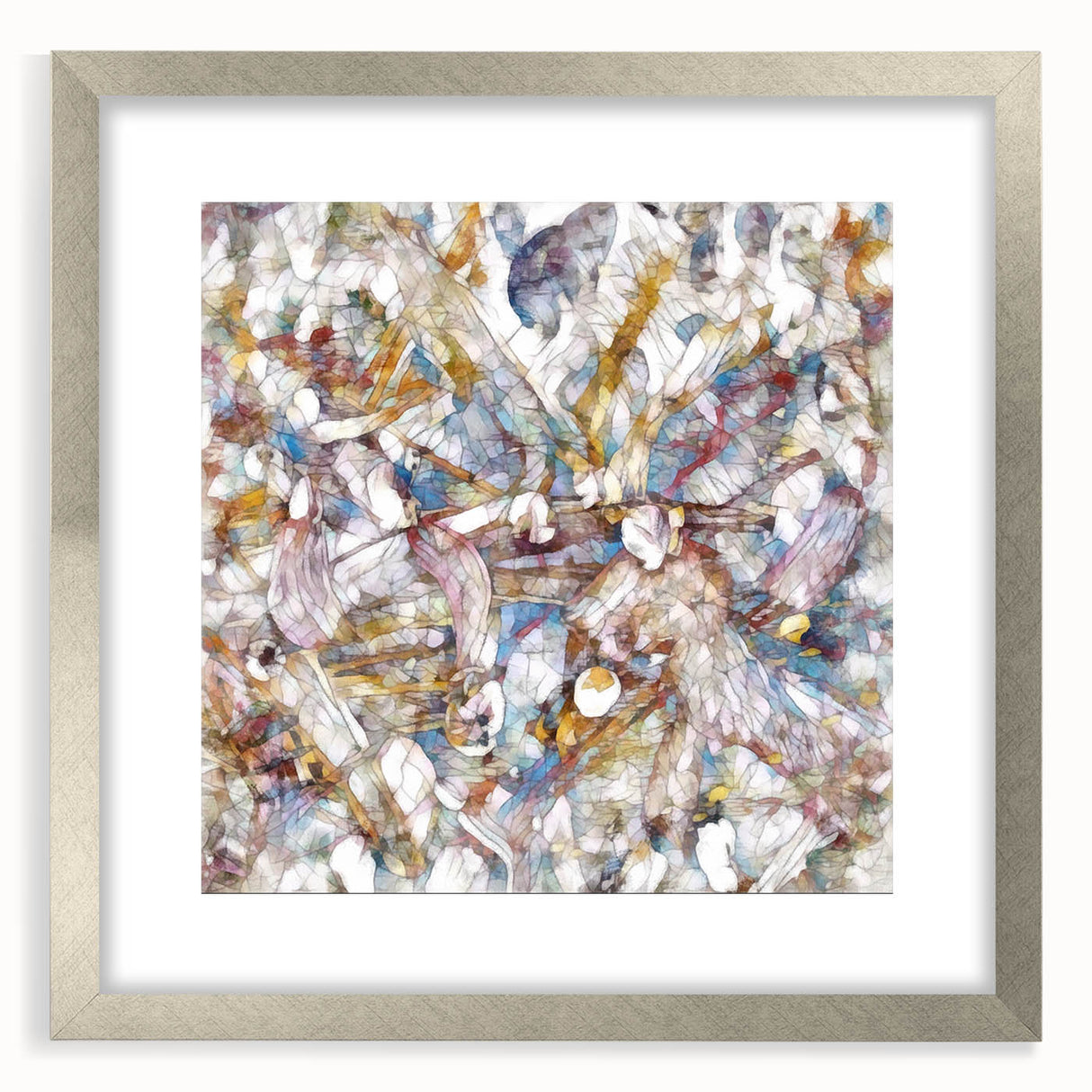 Modern Abstract Canvas Prints – Multicolor Floral-Inspired Artwork