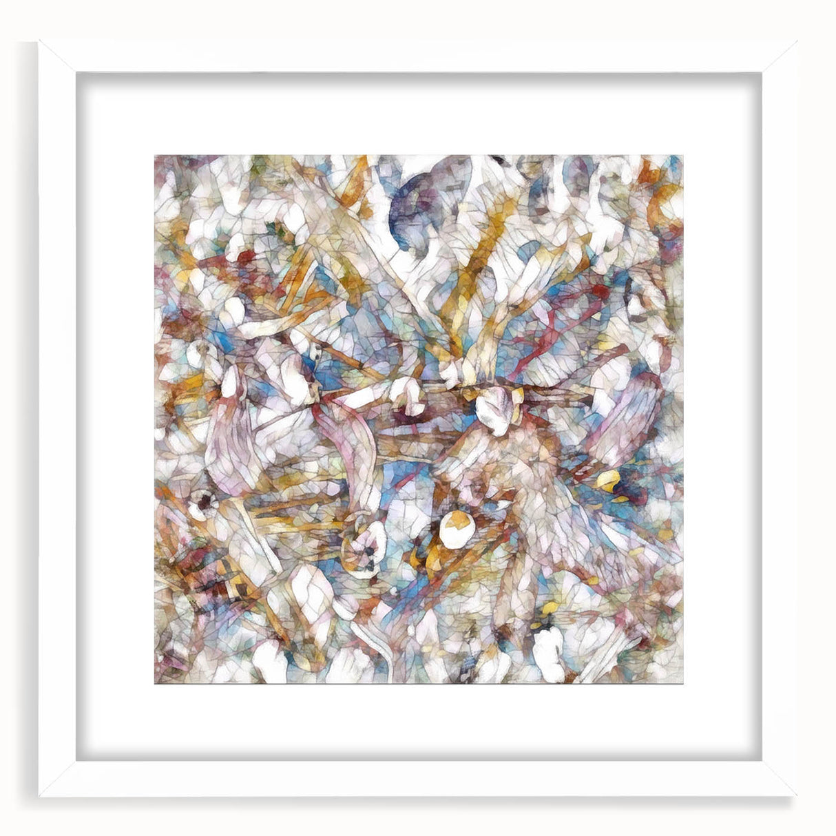 Modern Abstract Canvas Prints – Multicolor Floral-Inspired Artwork