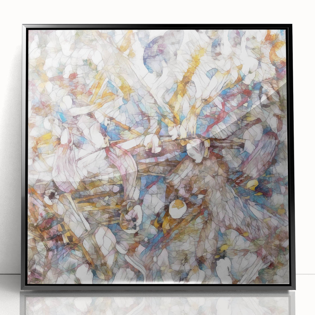 Modern Abstract Canvas Prints – Multicolor Floral-Inspired Artwork