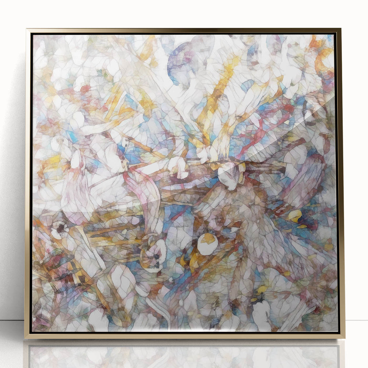 Modern Abstract Canvas Prints – Multicolor Floral-Inspired Artwork