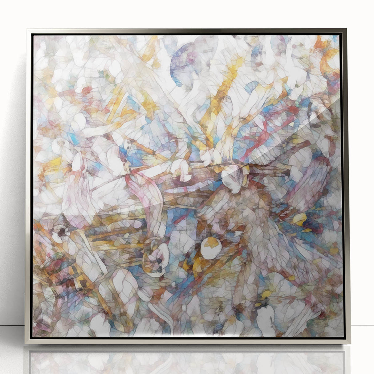 Modern Abstract Canvas Prints – Multicolor Floral-Inspired Artwork