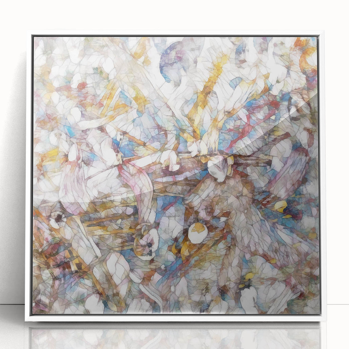 Modern Abstract Canvas Prints – Multicolor Floral-Inspired Artwork