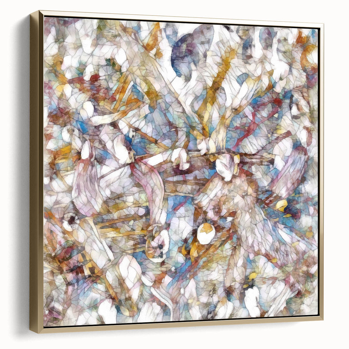 Modern Abstract Canvas Prints – Multicolor Floral-Inspired Artwork