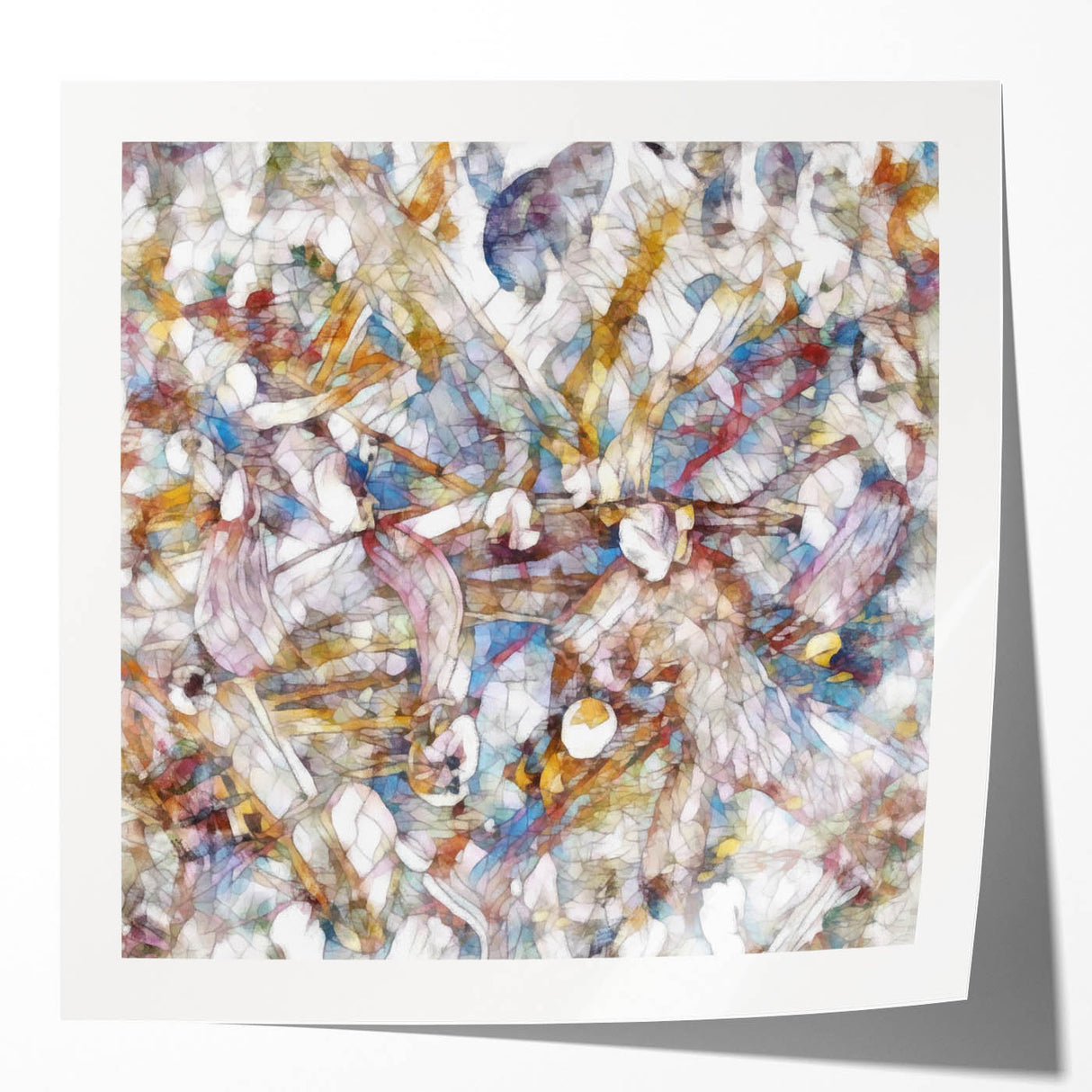 Modern Abstract Canvas Prints – Multicolor Floral-Inspired Artwork
