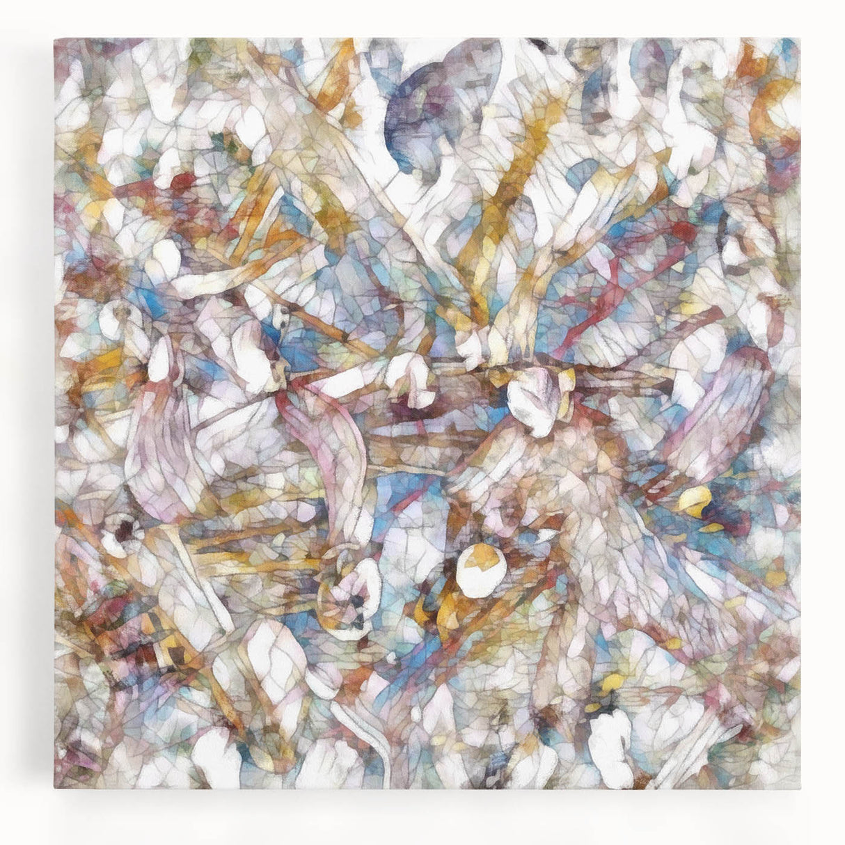 Modern Abstract Canvas Prints – Multicolor Floral-Inspired Artwork