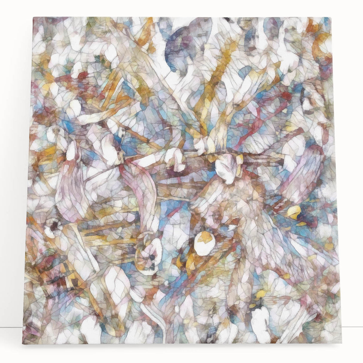 Modern Abstract Canvas Prints – Multicolor Floral-Inspired Artwork