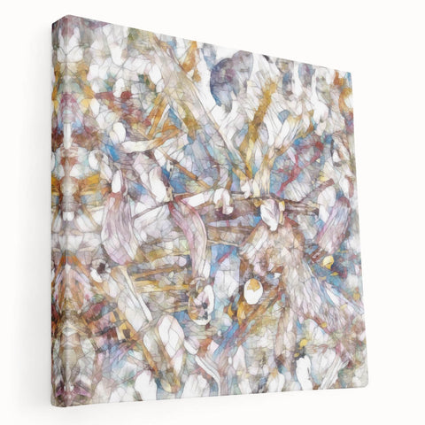 Modern Abstract Canvas Prints – Multicolor Floral-Inspired Artwork